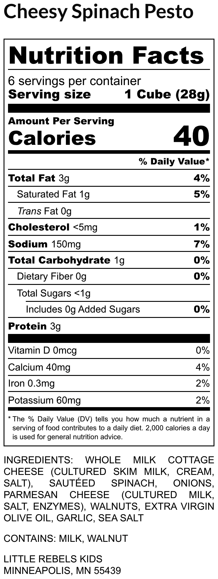 Cheesy Spinach Pesto Sauce